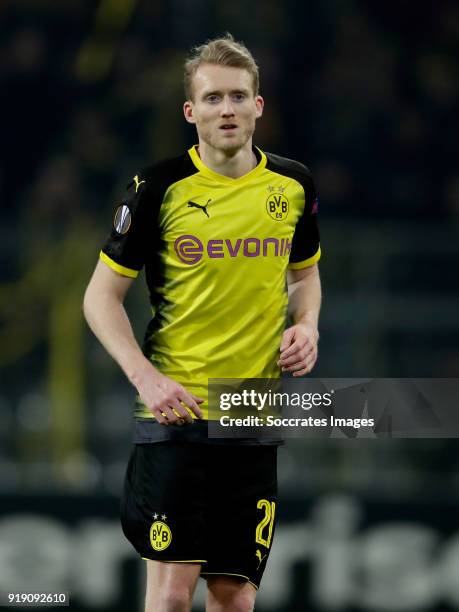 Andre Schurrle of Borussia Dortmund during the UEFA Europa League match between Borussia Dortmund v Atalanta Bergamo at the Signal Iduna Park on...