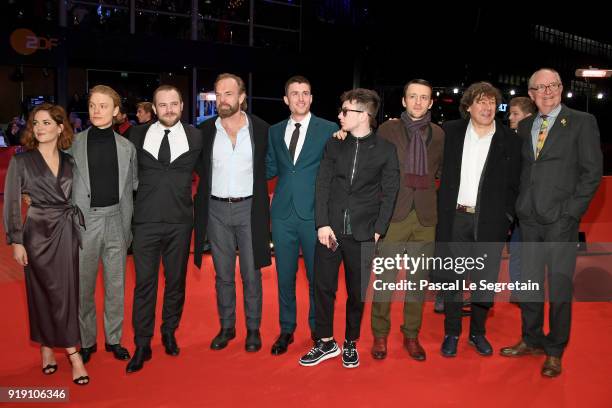 Sarah Greene, Freddie Fox, Moe Dunford, Hugo Weaving, James Frecheville, Barry Keoghan, Lance Daly, Stephen Rea and Jim Broadbent attend the 'Black...