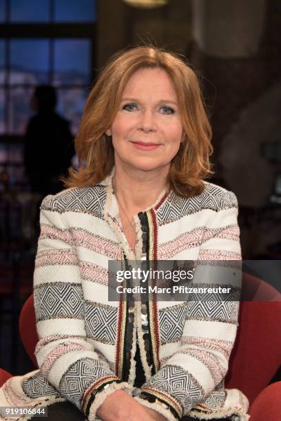 Actress Marion Kracht attends the Koelner Treff TV Show at the WDR Studio on February 16, 2018 in Cologne, Germany.