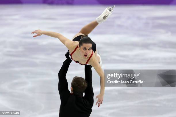 Valentina Marchei and Ondrej Hotarek of Italy compete during the Figure Skating Team Event - Pair Free Skating on day two of the PyeongChang 2018...