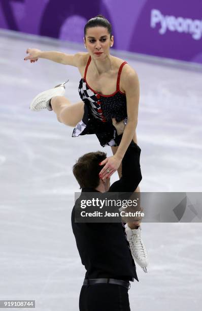 Valentina Marchei and Ondrej Hotarek of Italy compete during the Figure Skating Team Event - Pair Free Skating on day two of the PyeongChang 2018...