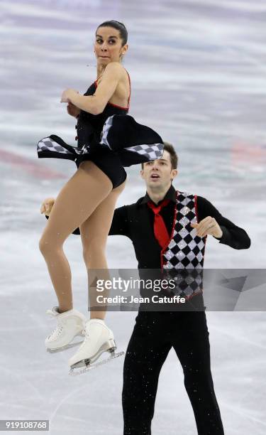 Valentina Marchei and Ondrej Hotarek of Italy compete during the Figure Skating Team Event - Pair Free Skating on day two of the PyeongChang 2018...