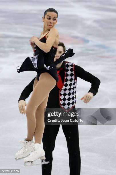 Valentina Marchei and Ondrej Hotarek of Italy compete during the Figure Skating Team Event - Pair Free Skating on day two of the PyeongChang 2018...