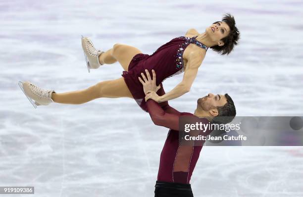 Meagan Duhamel and Eric Radford of Canada compete during the Figure Skating Team Event - Pair Free Skating on day two of the PyeongChang 2018 Winter...