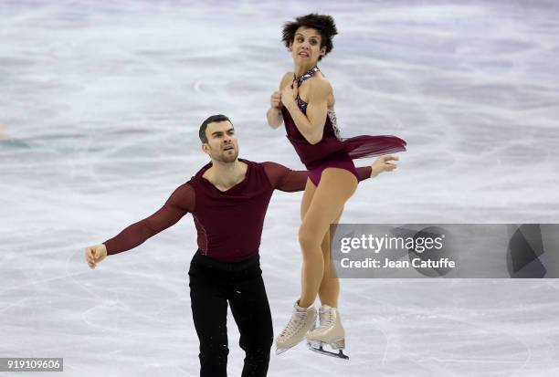 Meagan Duhamel and Eric Radford of Canada compete during the Figure Skating Team Event - Pair Free Skating on day two of the PyeongChang 2018 Winter...