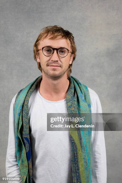 Actor Tom Felton, from the film 'Ophelia', is photographed for Los Angeles Times on January 22, 2018 in the L.A. Times Studio at Chase Sapphire on...
