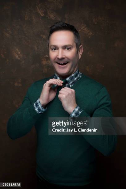 Actor Tom Lennon, from the film 'Futile and Stupid Gesture', is photographed for Los Angeles Times on January 22, 2018 in the L.A. Times Studio at...