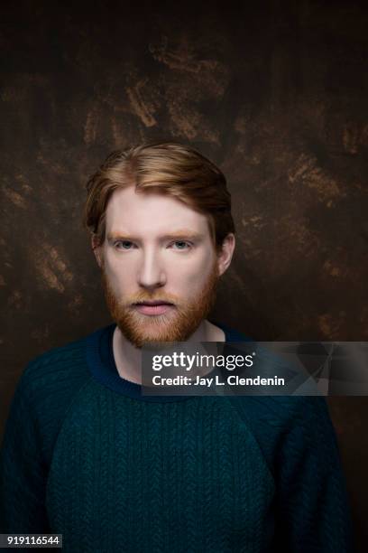 Actor Domhnall Gleeson, from the film 'Futile and Stupid Gesture', is photographed for Los Angeles Times on January 22, 2018 in the L.A. Times Studio...