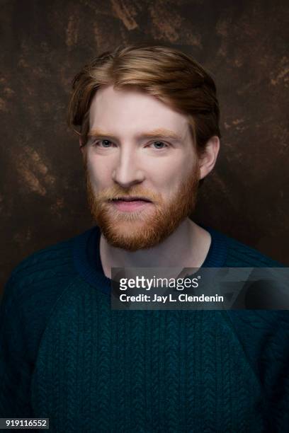 Actor Domhnall Gleeson, from the film 'Futile and Stupid Gesture', is photographed for Los Angeles Times on January 22, 2018 in the L.A. Times Studio...