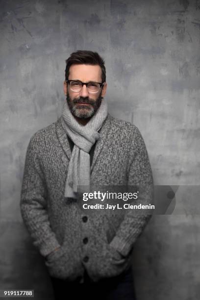 Actor Jon Hamm, from the film 'Beirut', is photographed for Los Angeles Times on January 23, 2018 in the L.A. Times Studio at Chase Sapphire on Main,...