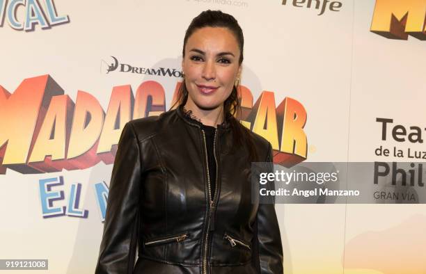 Maria Jose Besora attends 'Madagascar. The Musical' Premiere in Madrid on February 16, 2018 in Madrid, Spain.