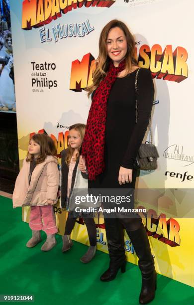 Priscila de Gustin attends 'Madagascar. The Musical' Premiere in Madrid on February 16, 2018 in Madrid, Spain.