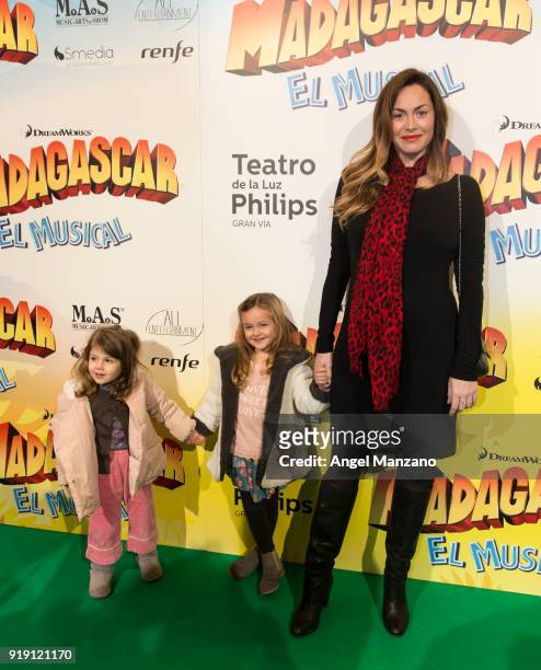 Priscila de Gustin attends 'Madagascar. The Musical' Premiere in Madrid on February 16, 2018 in Madrid, Spain.
