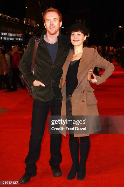 Damian Lewis and Helen McCrory attend the Gala Screening of 'Men Who Stare At Goats' during The Times BFI London Film Festival at Odeon Leicester...