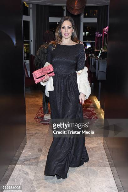 Daniela Dany Michalski attends the Green Carpet Lounge hosted by the Ustinov Foundation on February 16, 2018 in Berlin, Germany.