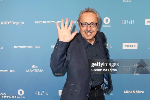 German actor Wolfgang Stumph attends the Blue Hour Reception hosted by ARD during the 68th Berlinale International Film Festival Berlin on February...