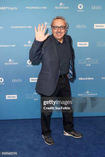German actor Wolfgang Stumph attends the Blue Hour Reception hosted by ARD during the 68th Berlinale International Film Festival Berlin on February...