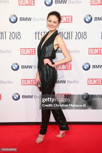 February 16: Lea van Acken attends the BUNTE & BMW Festival Night on the occasion of the 68th Berlinale International Film Festival Berlin at...