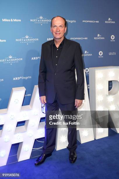 German actor Herbert Knaup attends the Blue Hour Reception hosted by ARD during the 68th Berlinale International Film Festival Berlin on February 16,...
