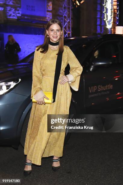 Alicia von Rittberg attends the Porsche at Blue Hour Party hosted by ARD during the 68th Berlinale International Film Festival Berlin at Museum fuer...