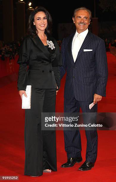Susanna Smit and Mauro Masi attends the 'Triage' premiere during Day 1 of the 4th International Rome Film Festival held at the Auditorium Parco della...