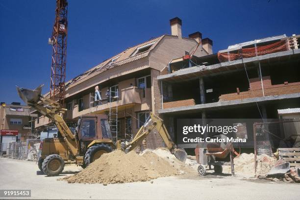 Construction of houses.