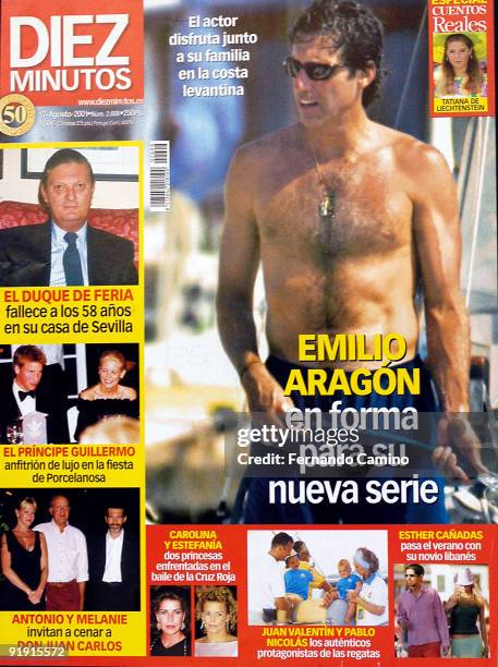 Madrid. Covers Press. Cover of the magazine Ten Minutes.