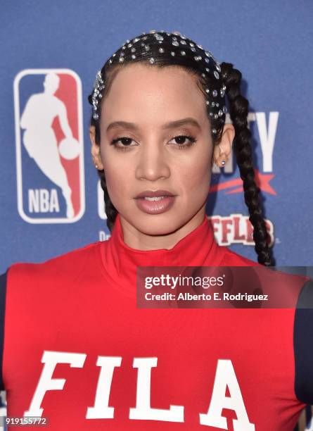 Dascha Polanco attends the NBA All-Star Celebrity Game 2018 at Verizon Up Arena at LACC on February 16, 2018 in Los Angeles, California.