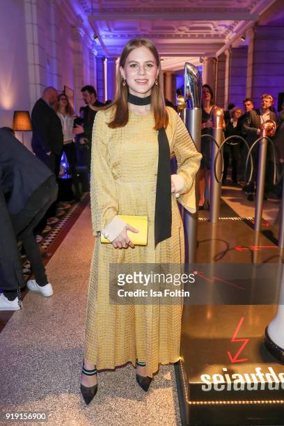 German actress Alicia von Rittberg attends the Blue Hour Reception hosted by ARD during the 68th Berlinale International Film Festival Berlin on...