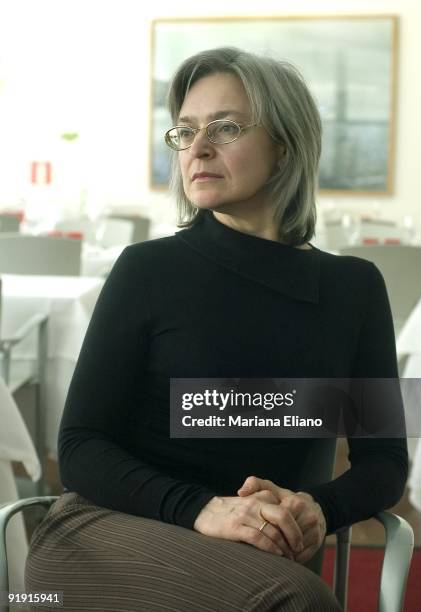 Ana Politkovskaya, Russian journalist. Put picture.