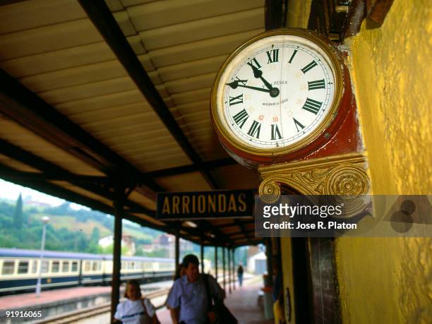 Transcantábrico Train . Asturias, Spain. Arriondas Station.