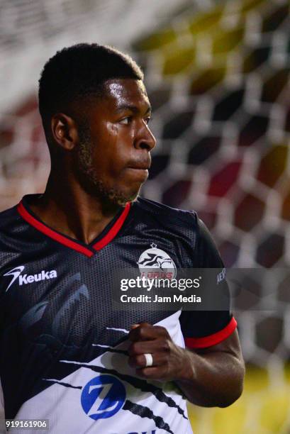 Gabriel Cortez of Lobos BUAP during the 8th round match between Monarcas and Lobos BUAP as part of teh Torneo Clausura 2018 Liga MX at Morelos...