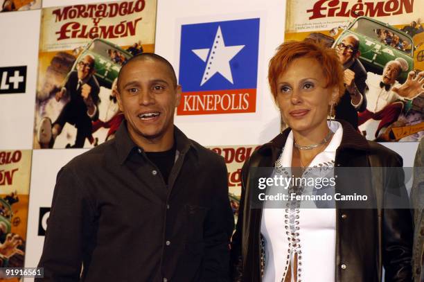 Madrid. Kinépolis cinemas. Preestreno of the film Mortadelo and Filemón based on the personages of the sketcher Francisco Ibáñez. Robert Carlos with...