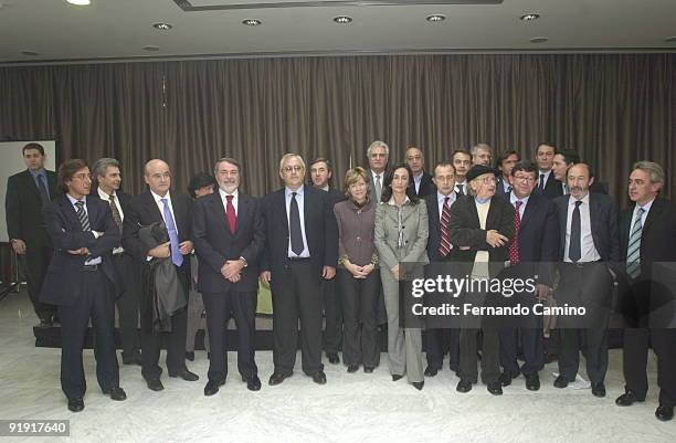 Circulo de Bellas Arts, Madrid. Presentation of the Foundation For the Freedom. Eduardo Uriarte, Edurne Uriarte, the Germa'ns Yankee system and Jose...