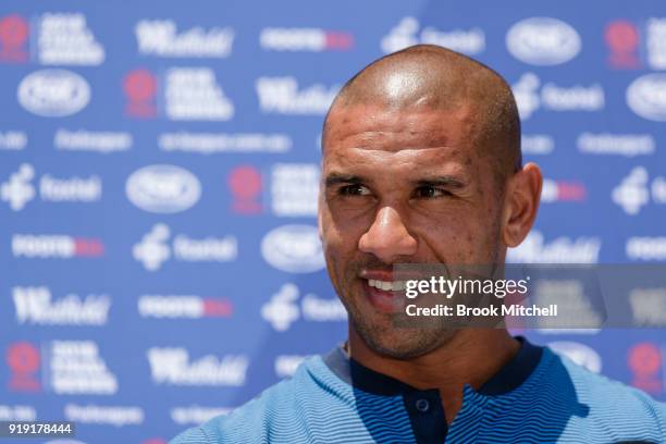 Melbourne City FC Head Coach Patrick Kisnorbo speaks during the W-League 2018 Grand Final Media Conference & Photo Opportunity at Sydney Cricket...