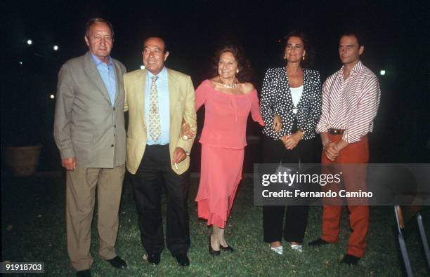 Trapote celebration. Pedro Trapote, Carmen Tello, Curro Romero, Julio Aparicio