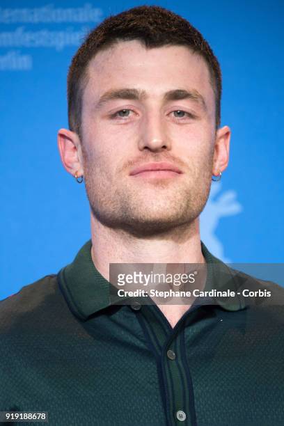 James Frecheville poses at the 'Black 47' photo call during the 68th Berlinale International Film Festival Berlin at Grand Hyatt Hotel on February...