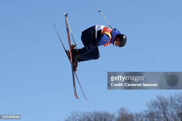 Isabel Atkin of Great Britain competes during the Freestyle Skiing Ladies' Ski Slopestyle final on day eight of the PyeongChang 2018 Winter Olympic...