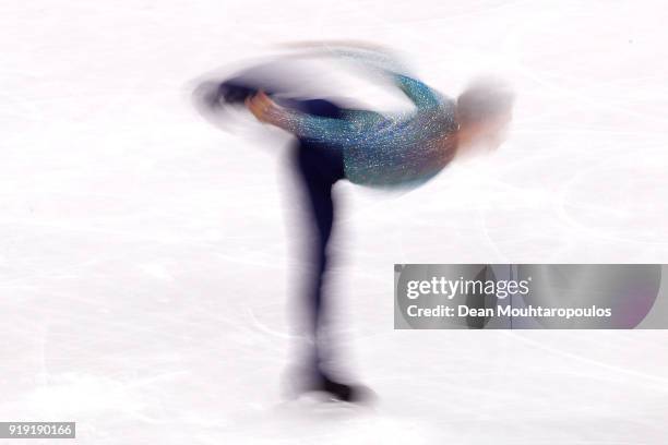 Adam Rippon of the United States competes during the Men's Single Free Program on day eight of the PyeongChang 2018 Winter Olympic Games at Gangneung...