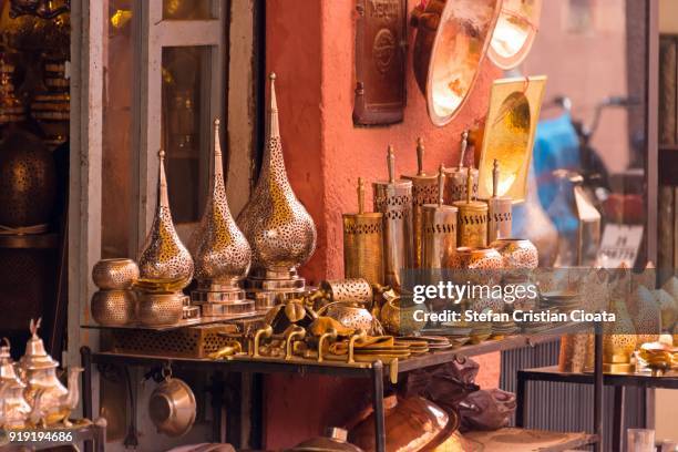 souk (bazaar) in the moroccan old town - agadir stock pictures, royalty-free photos & images