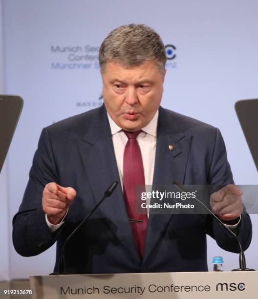 Ukrainian President Petro Poroshenko held a speech at the Munich Security Conference. In his speech he called to help Ukraine against Russia. The...