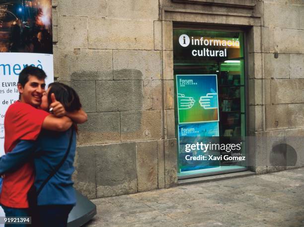 Barcelona cultural Information bureau of the City council of Barcelona. Official poster of the Forum Barcelona 2004