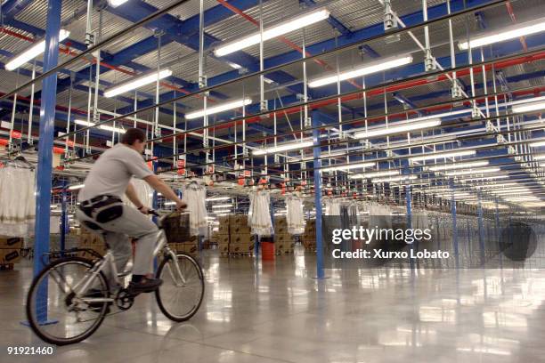 Empire. Logistic distribution center of the Zara Company. Sabon. Arteixo. La Coruña. The Spanish Fashion Company, INDITEX, owned by Amancio Ortega....