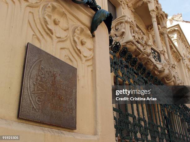 Madrid. Spain. Building of the SGAE .