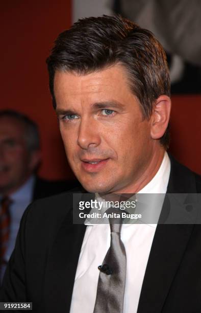 Host Markus Lanz attends the taping of the birthday show for singer Thomas Quasthoff on October 15, 2009 in Berlin, Germany.