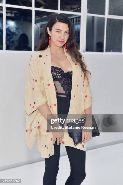 Shiva Rose attends Mr Chow 50 Years on February 16, 2018 in Vernon, California.