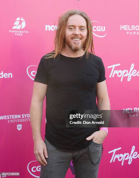 Tim Minchin arrives at Tropfest on February 17, 2018 in Sydney, Australia.