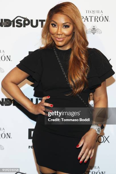 Singer Tamar Braxton attends the Def Jam Celebrates NBA All Star Weekend at Milk Studios in Hollywood With Performances by 2 Chainz, Fabolous &...