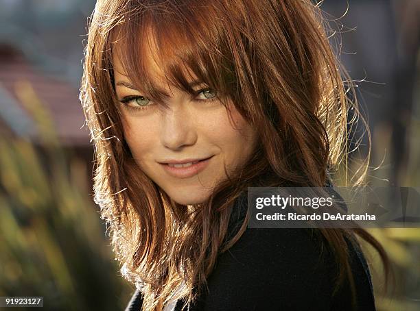 Actress Emma Stone photographed in Los Angeles on April 23, 2009 for the Los Angeles Times. CREDIT MUST READ: Ricardo DeAratanha/Los Angeles...