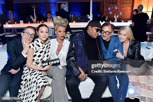 China Chow, Stevie Wonder, Michael Chow and Vanessa Rano attend Mr ...